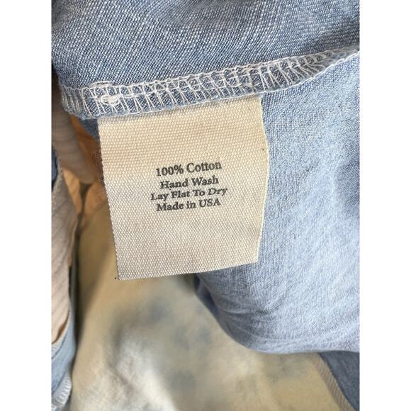 TRICIA FIX Heart Applique Button-Down Shirt - Neutral Combo Size X-Small - Picture 9 of 9